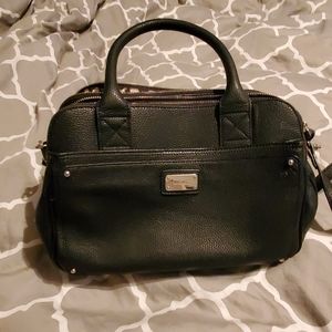 Nine West Black Leather Satchel